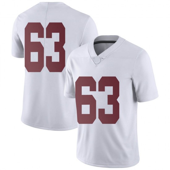 Alabama Crimson Tide Youth Rowdy Garza #63 No Name White NCAA Nike Authentic Stitched College Football Jersey RD16Q74JK